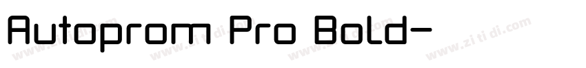 Autoprom Pro Bold字体转换 Autoprom Pro Bold字体转换